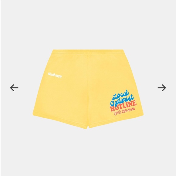 madhappy Pants - Madhappy Local Optimist Hotline Heritage Short